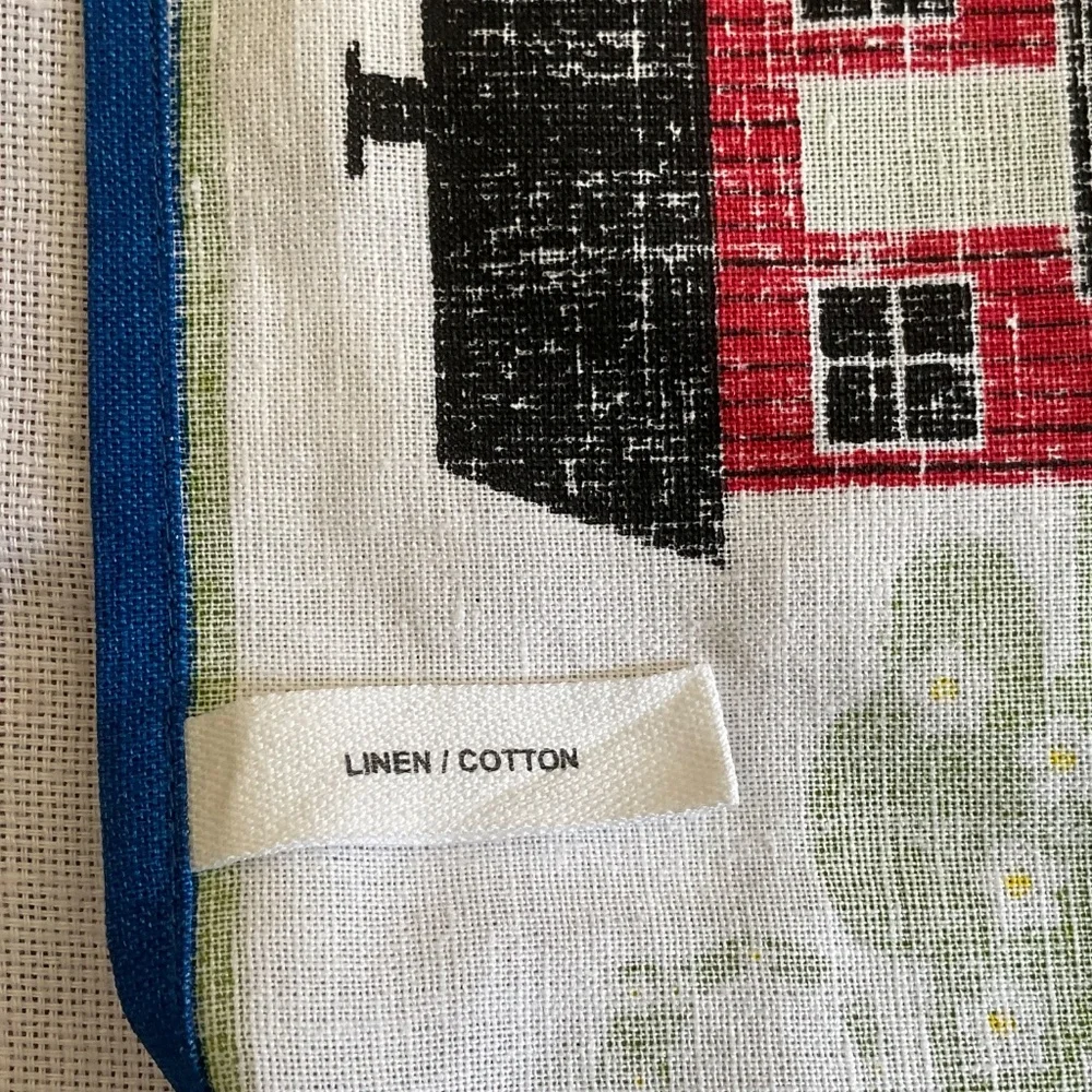 NEW Tea Kitchen Towel Scandinavian Design Linen/Cotton 18”x24”NWOT